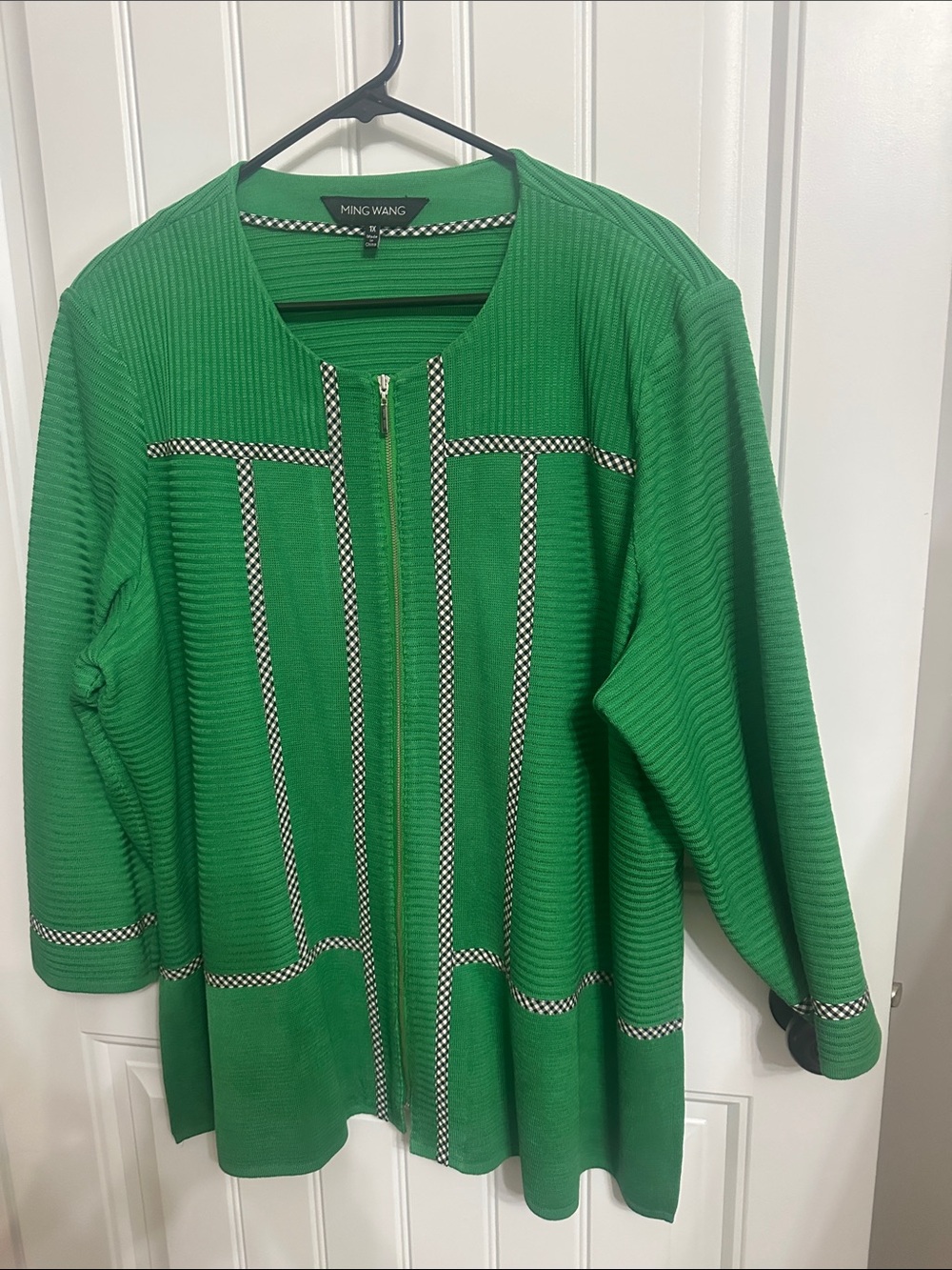 Kelly Green Ming Wang Jacket 1X Nwots